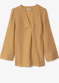 Beige linnetunika