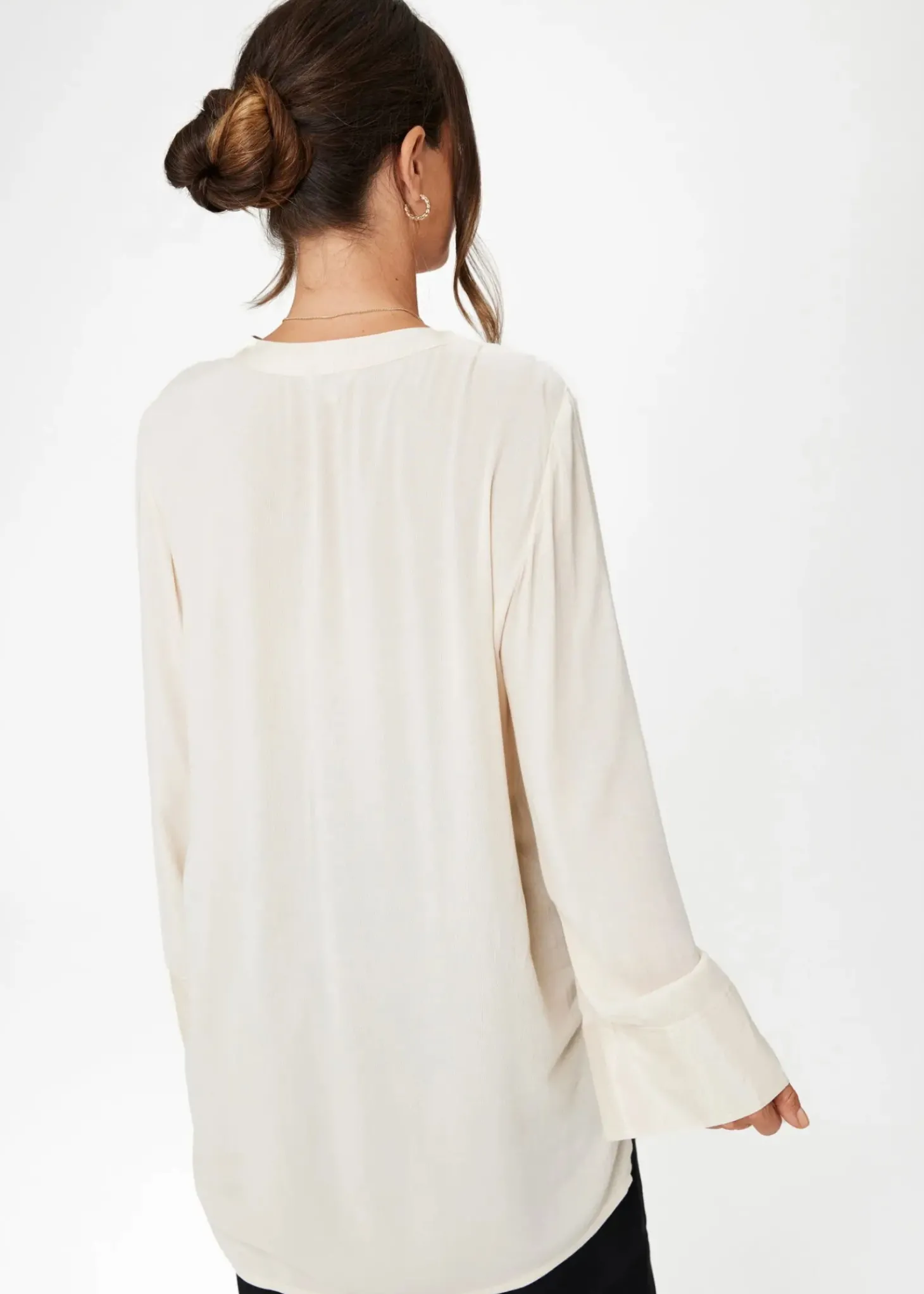 Beige satintunika