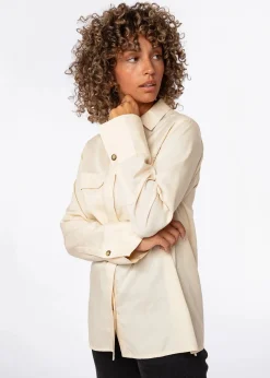 Beige skjorta i tencel