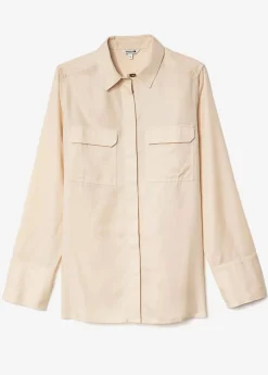 Beige skjorta i tencel