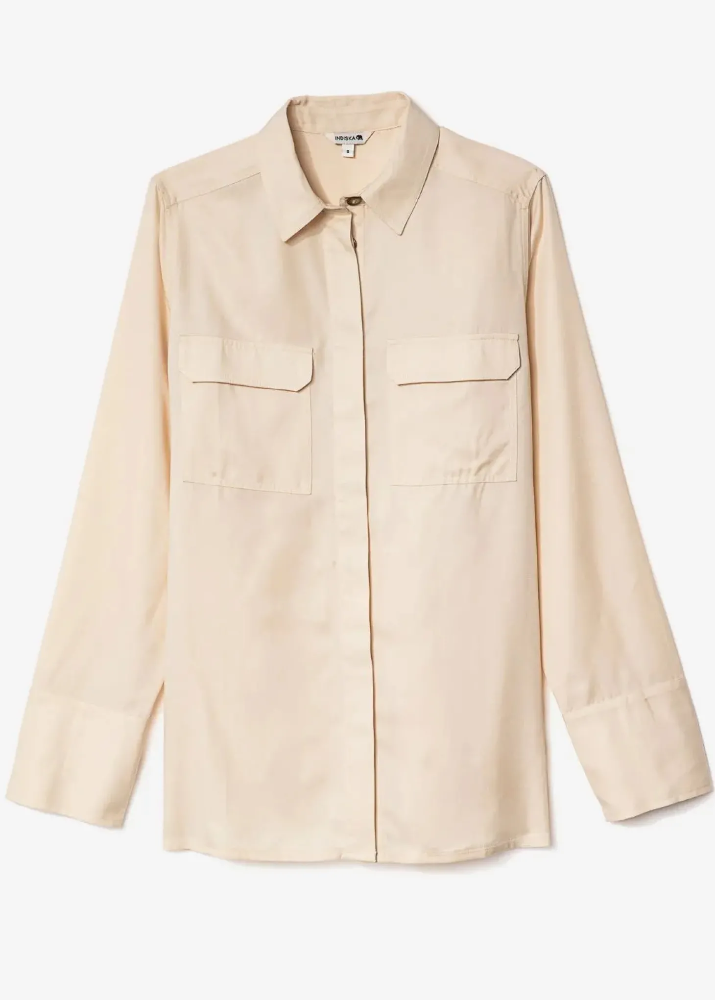 Beige skjorta i tencel