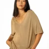 Beige stickad tröja
