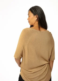 Beige stickad tröja