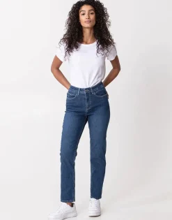 Blå jeans med stretch