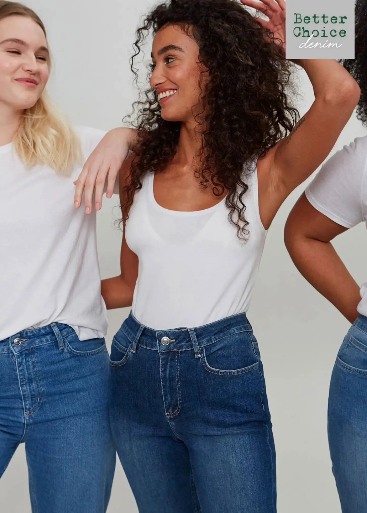 Blå jeans med stretch