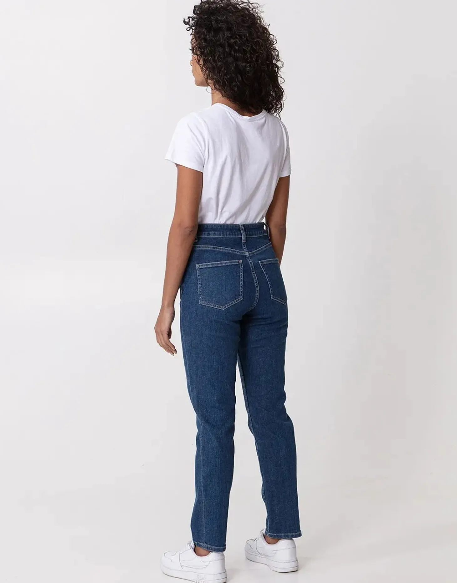 Blå jeans med stretch