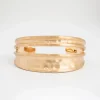 Brett guldfärgat armband