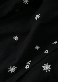 Broderad bomullsblus