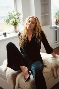 Byxdress i velour