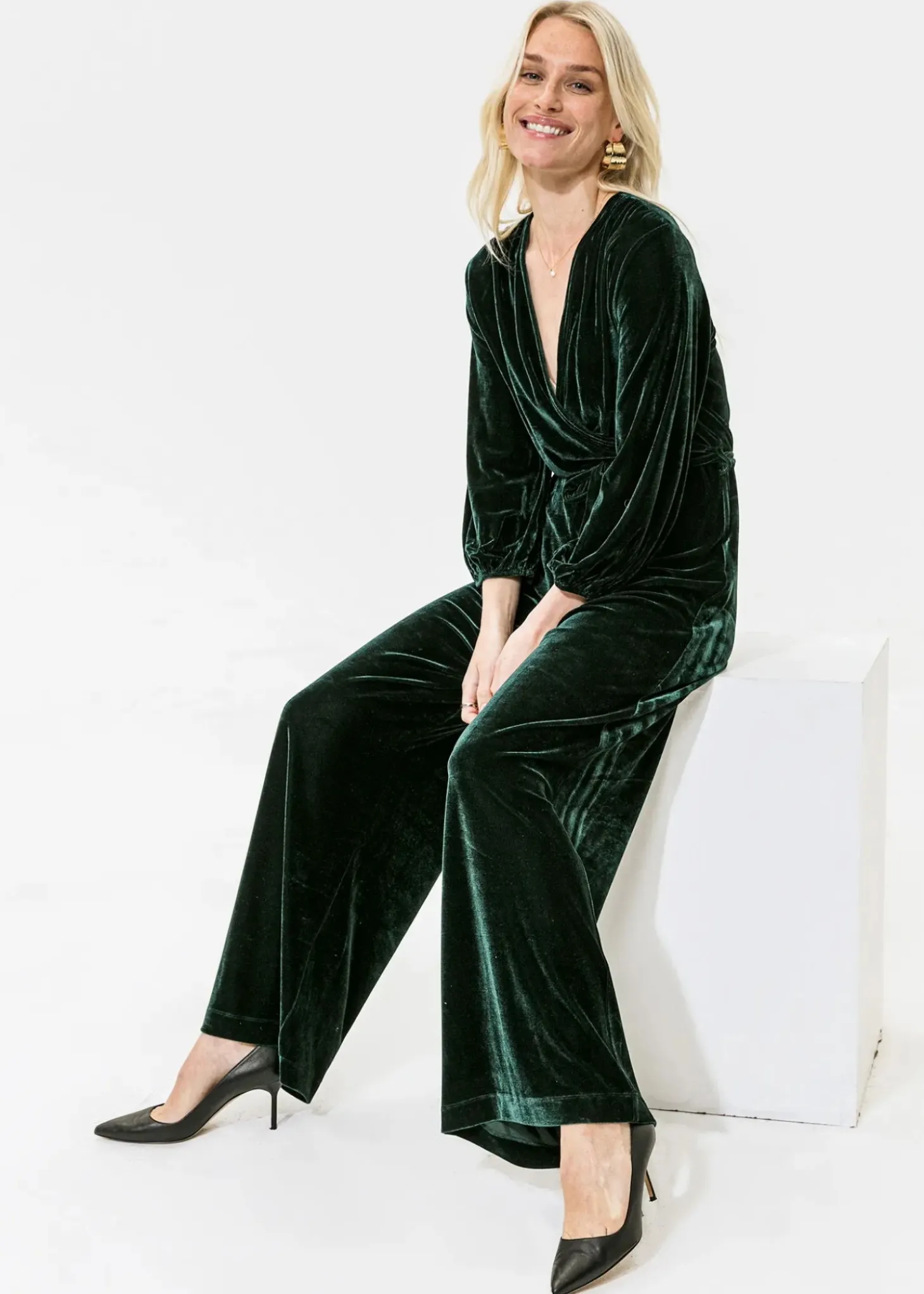 Byxdress i velour