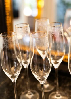 Champagneglas i kristall