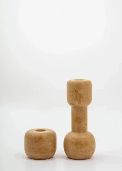 Dekorativ ljusstake i marmor