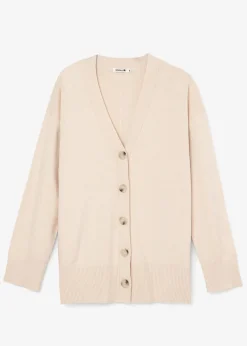 Finstickad cardigan
