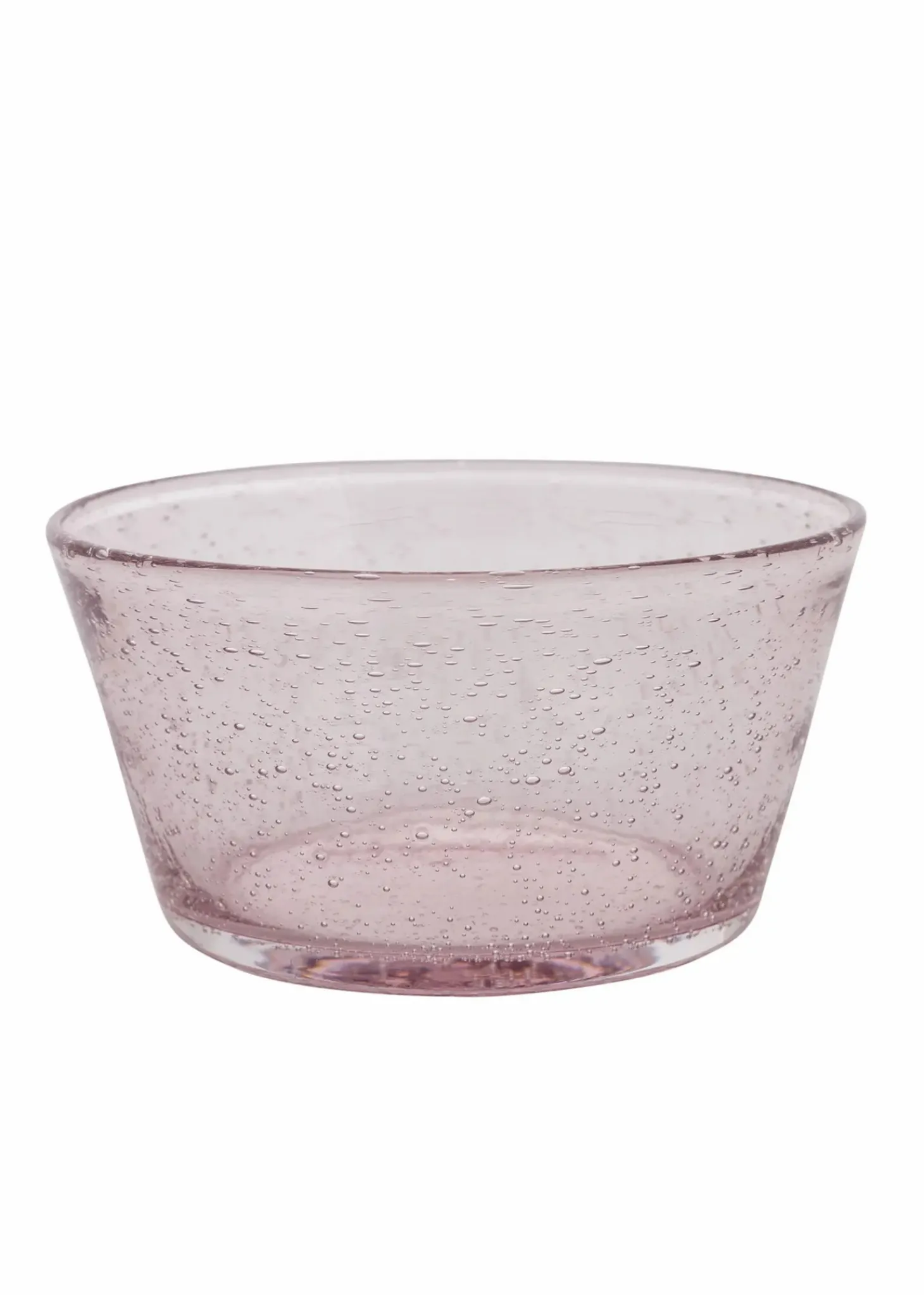 Glasskål med bubblor
