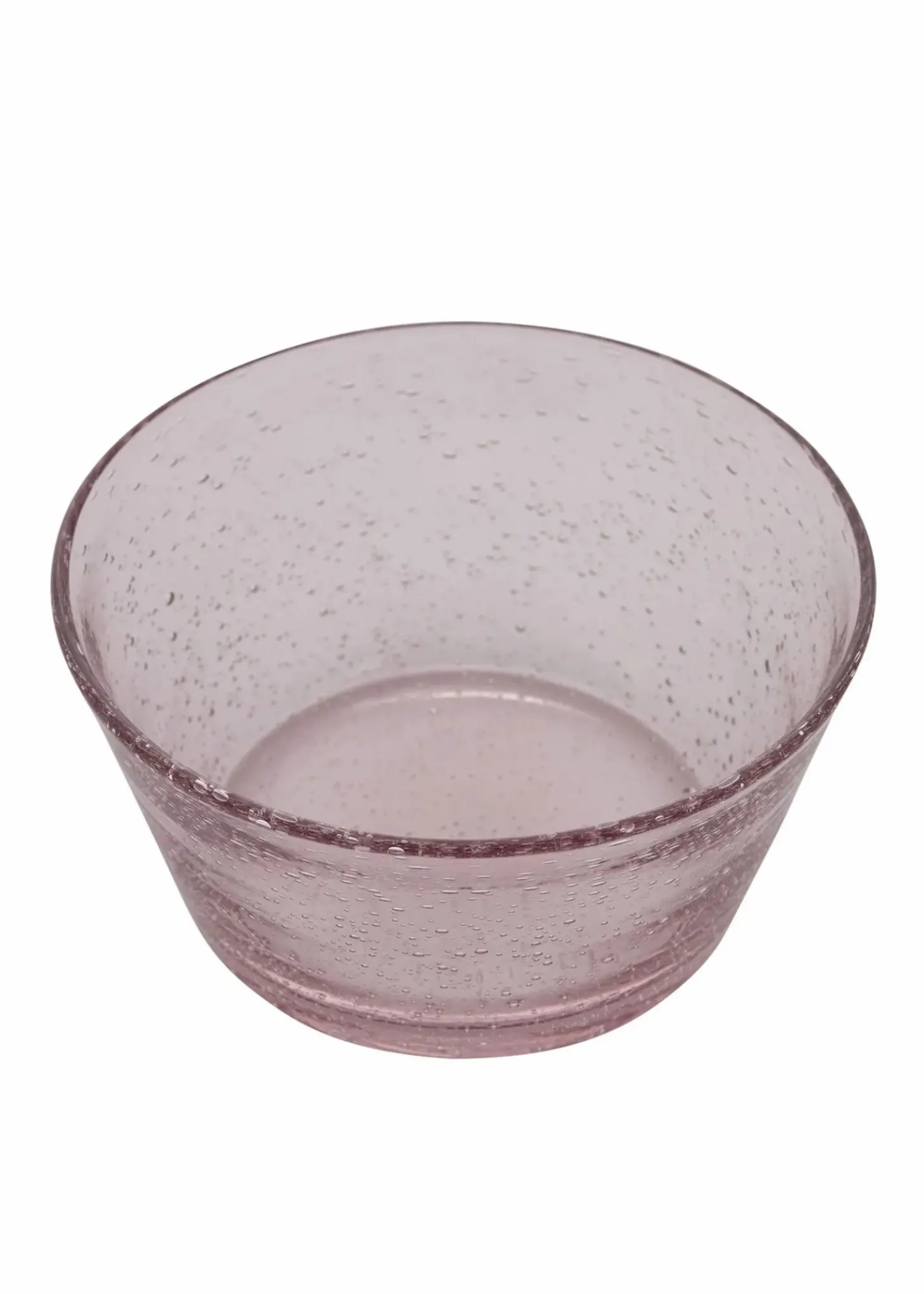Glasskål med bubblor