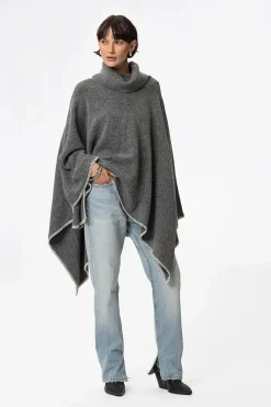 Grå poncho