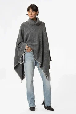Grå poncho