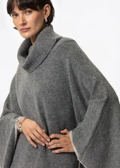 Grå poncho