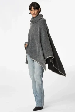 Grå poncho