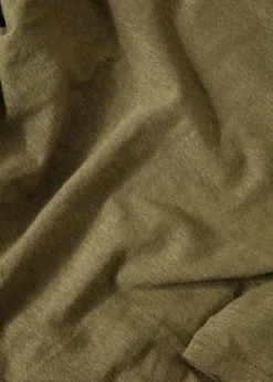 Grön t-shirt i linblandning