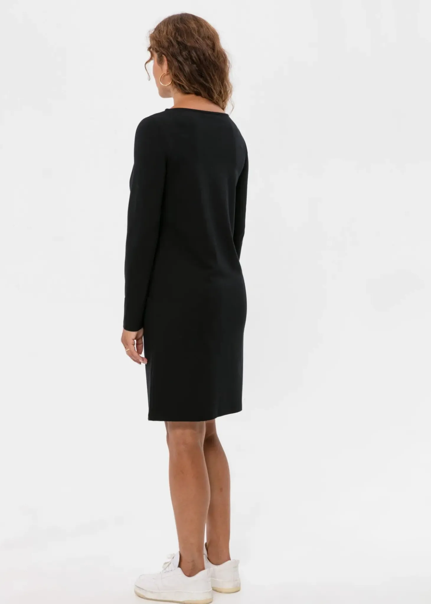 Jerseyklänning med fickor
