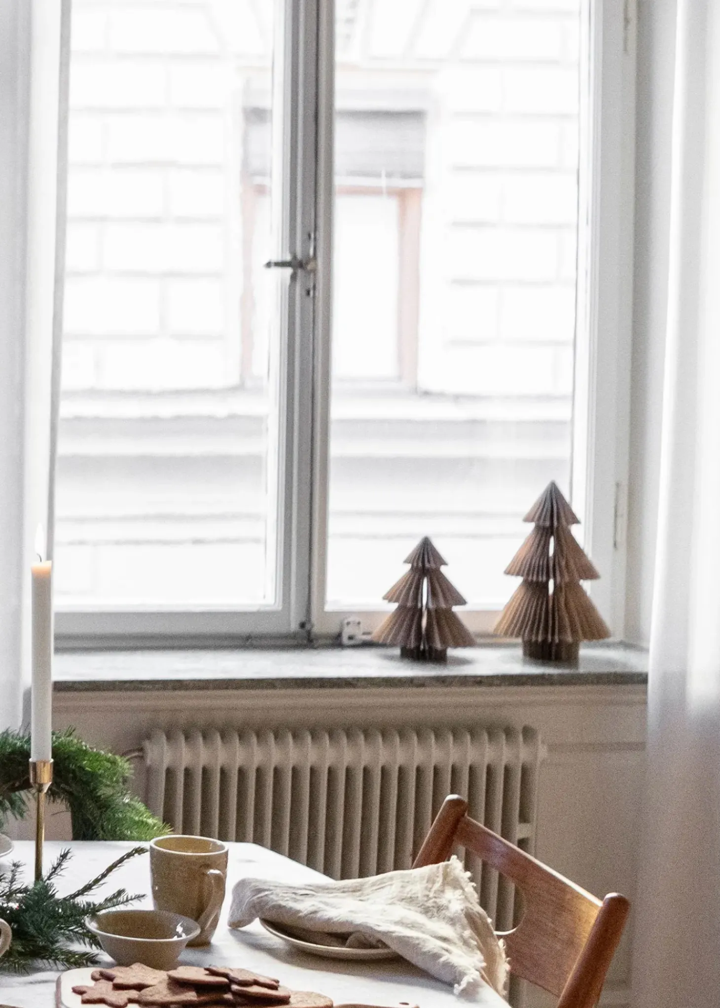 Liten julgranslampa i papper