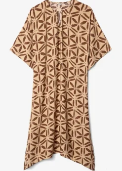 Lång mönstrad kaftan