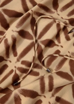 Lång mönstrad kaftan