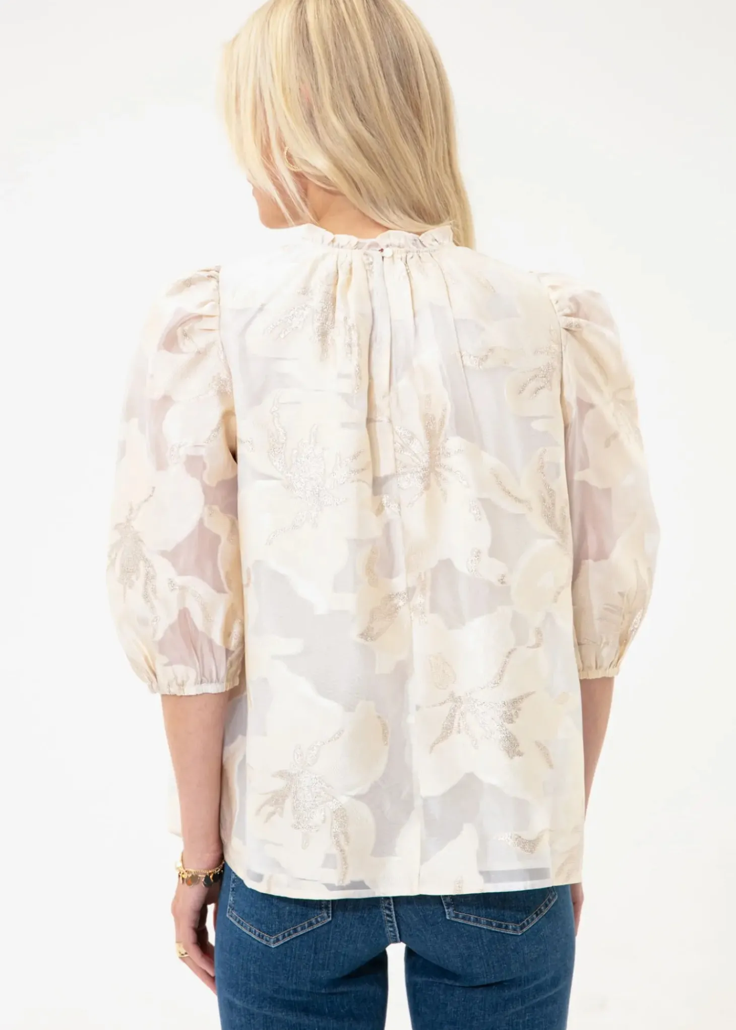 Mönstrad jacquardblus