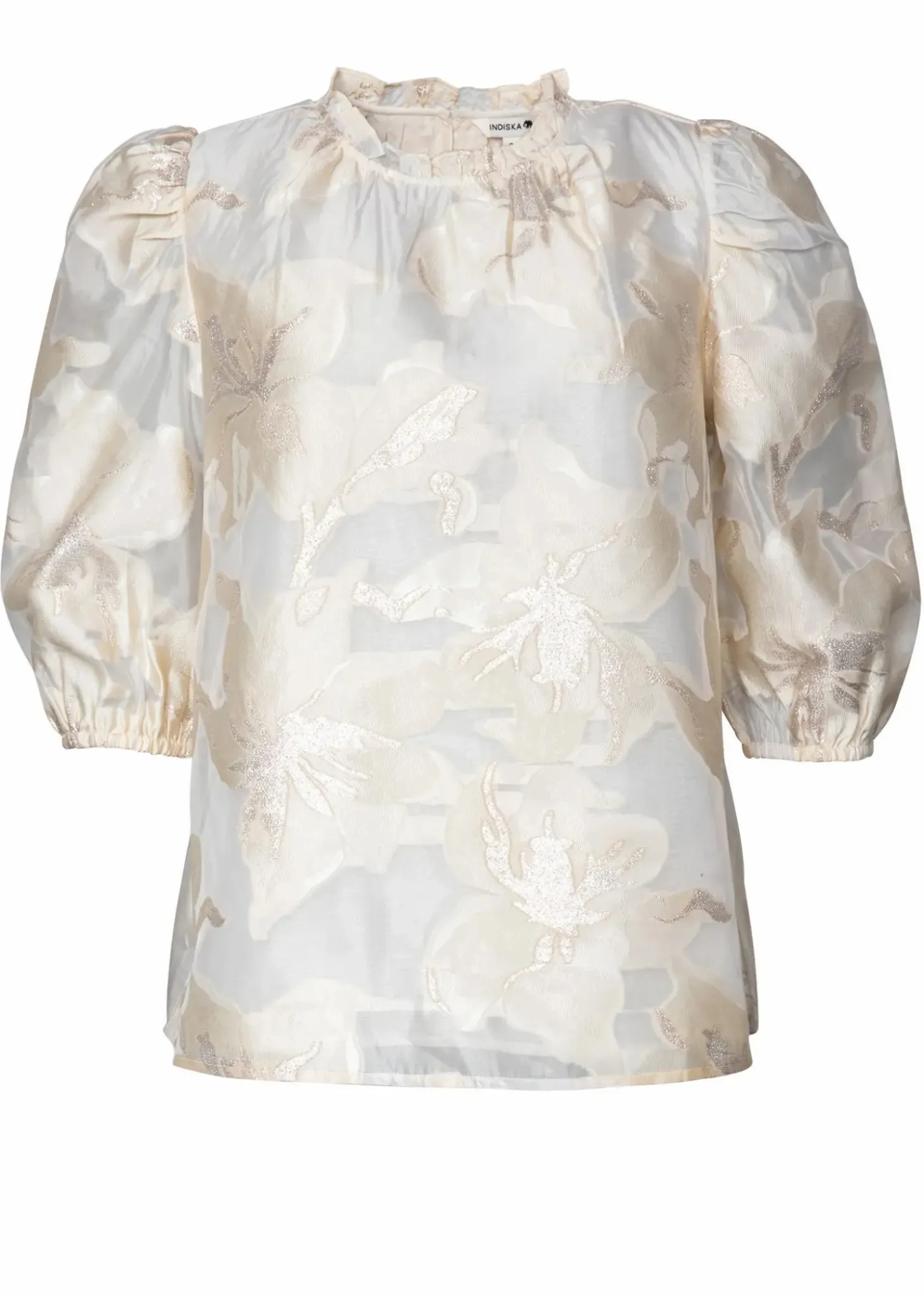 Mönstrad jacquardblus
