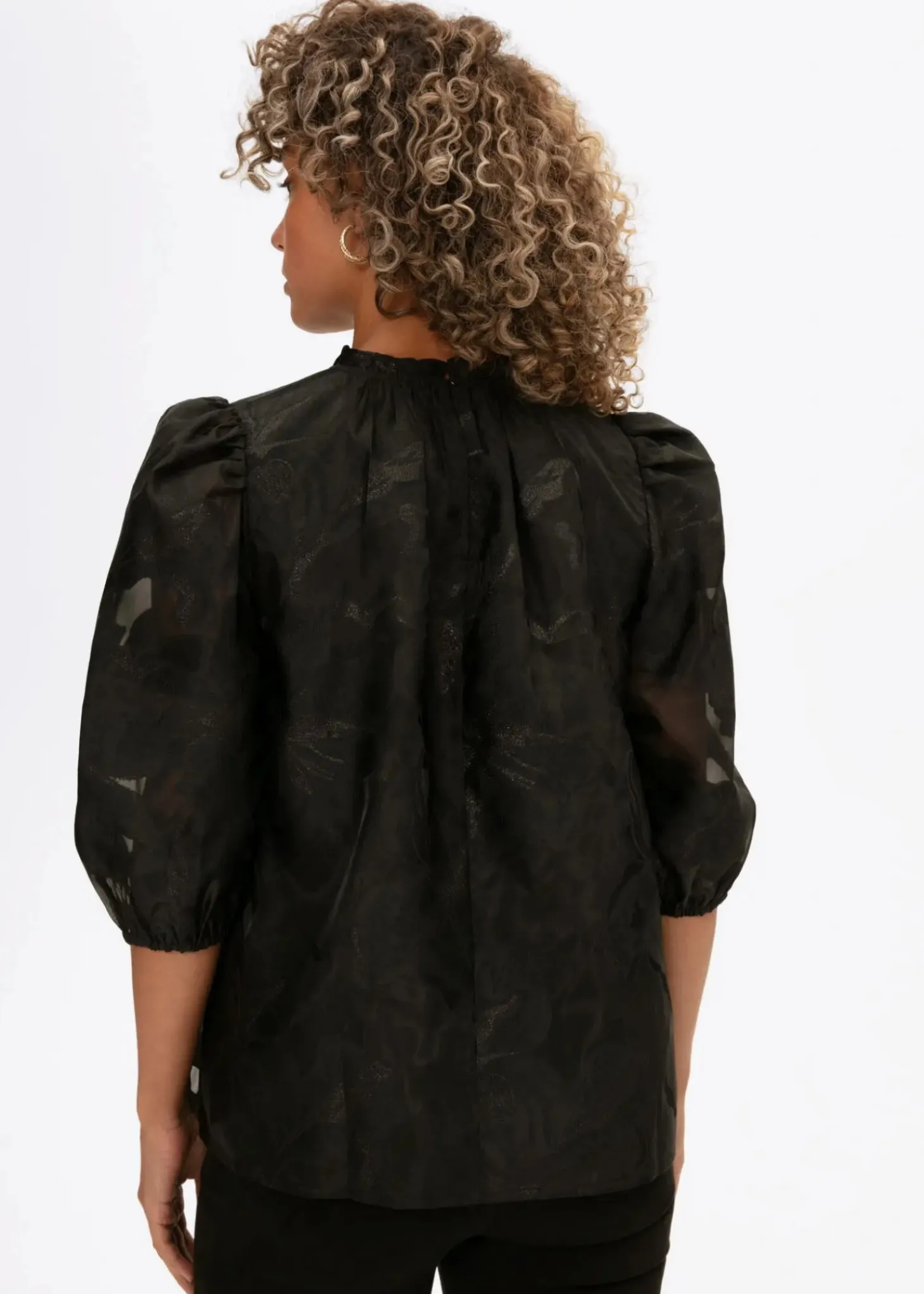 Mönstrad jacquardblus