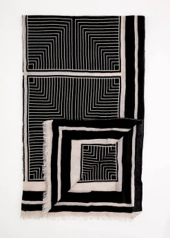 Mönstrad lång scarf