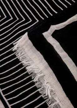 Mönstrad lång scarf
