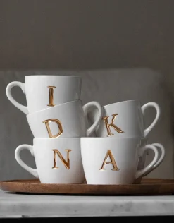 Mugg med bokstav