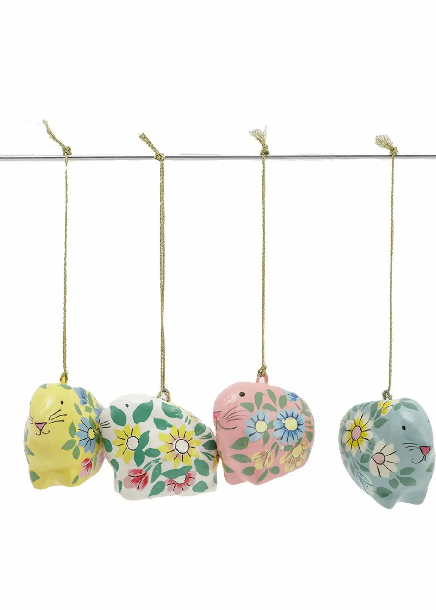 4-pack handmålade påskdekorationer
