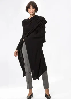 Poncho i bomull & viskos