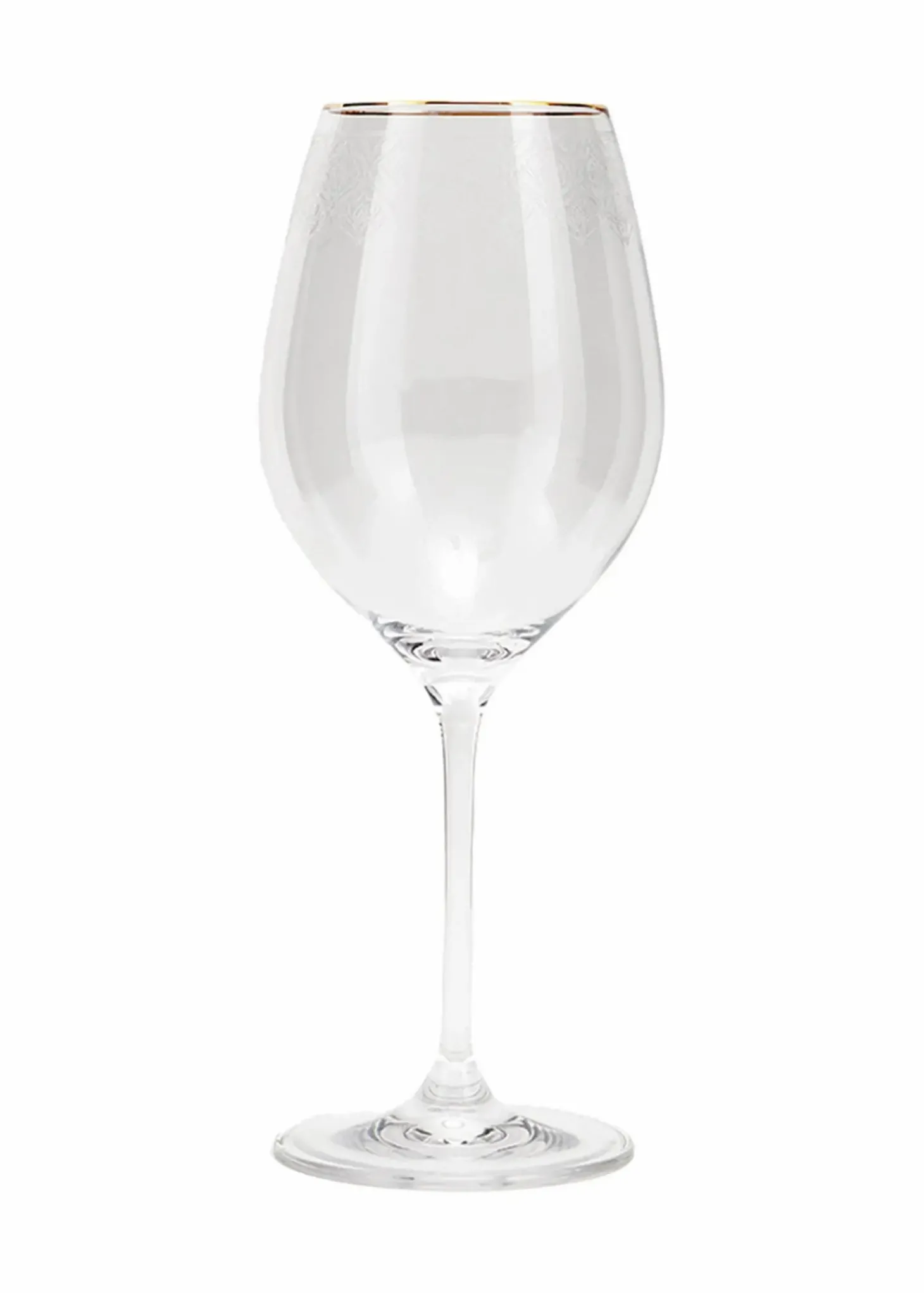 Rödvinsglas i kristall