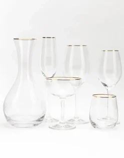 Rödvinsglas i kristall