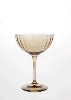 Räfflat coupeglas