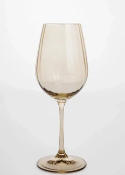 Räfflat vitvinsglas