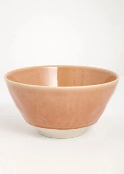 Rosa salladsskål i stengods