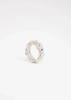 Silverfärgad ring