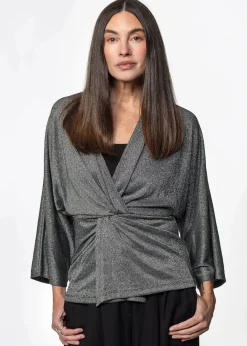 Silvrig glittertröja