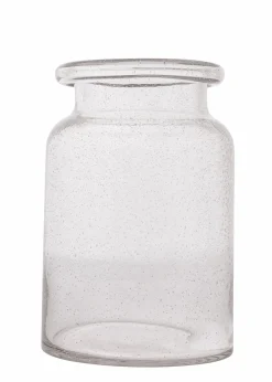 Stor glasvas med bubblor
