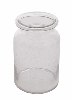 Stor glasvas med bubblor