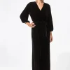 Svart byxdress i velour