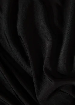 Svart draperad tröja