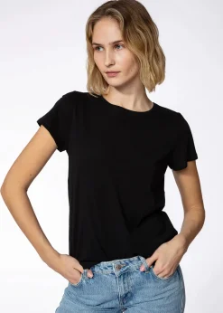 Svart T-shirt i bomull