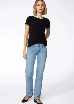Svart T-shirt i bomull