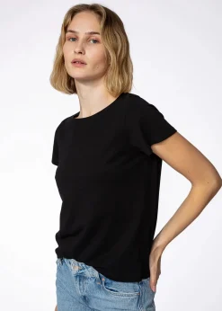 Svart T-shirt i bomull